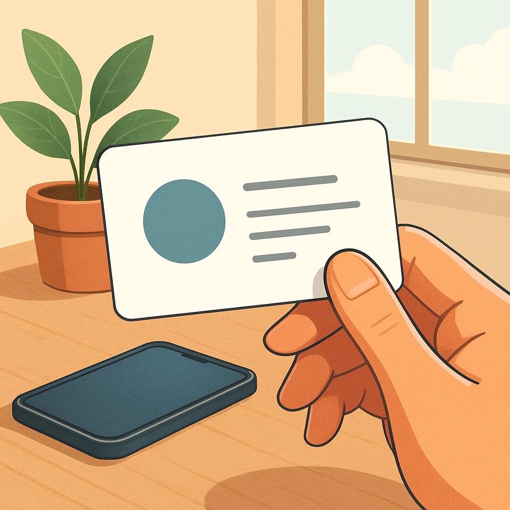 무료 모바일 명함 메인 이미지