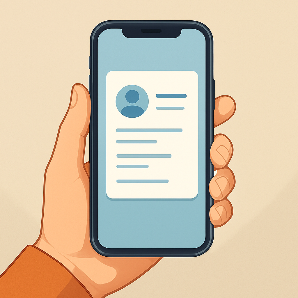 무료 모바일 명함 메인 이미지