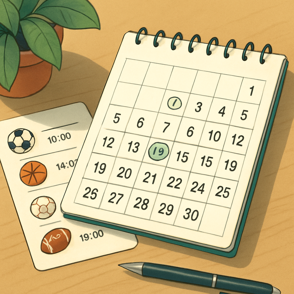 경기 일정 메인 이미지