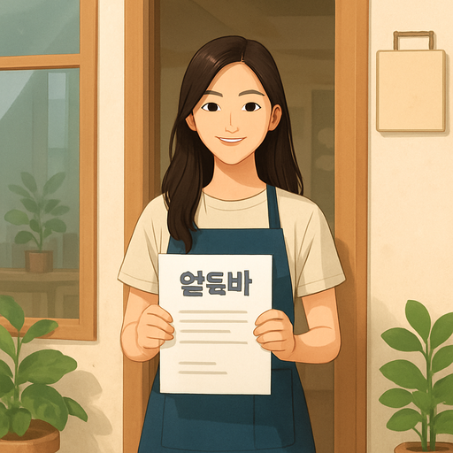 여성 알바 채용 공고 이미지